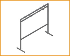 Вместительные вешалки для раздевалок