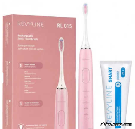 Звуковая зубная щетка Revyline RL015 Pink и зубная паста