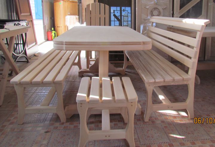 Мебель для бани и сауны из липы